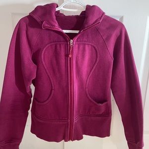 Lululemon Scuba fuchsia pink hoodie